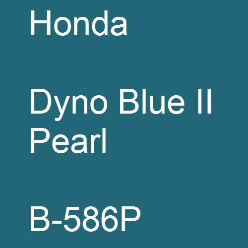 Honda, Dyno Blue II Pearl, B-586P.